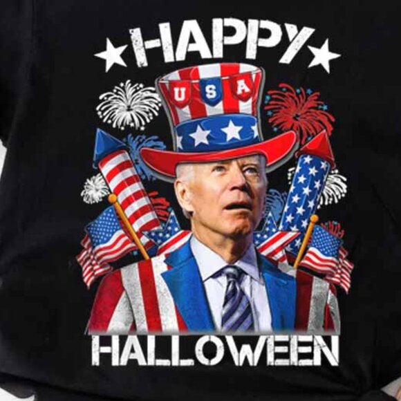 Funny 4th Of July Shirt Happy Halloween Firework, 4th of July Happy T-Shirt - Picture 2 of 4